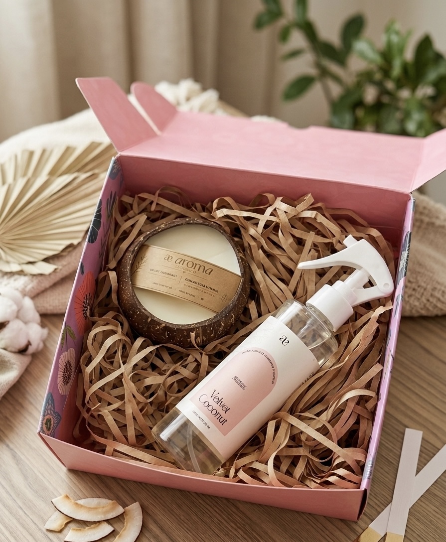 Pack Aromatico vela Decorativa + Aromatizante 250 Ml